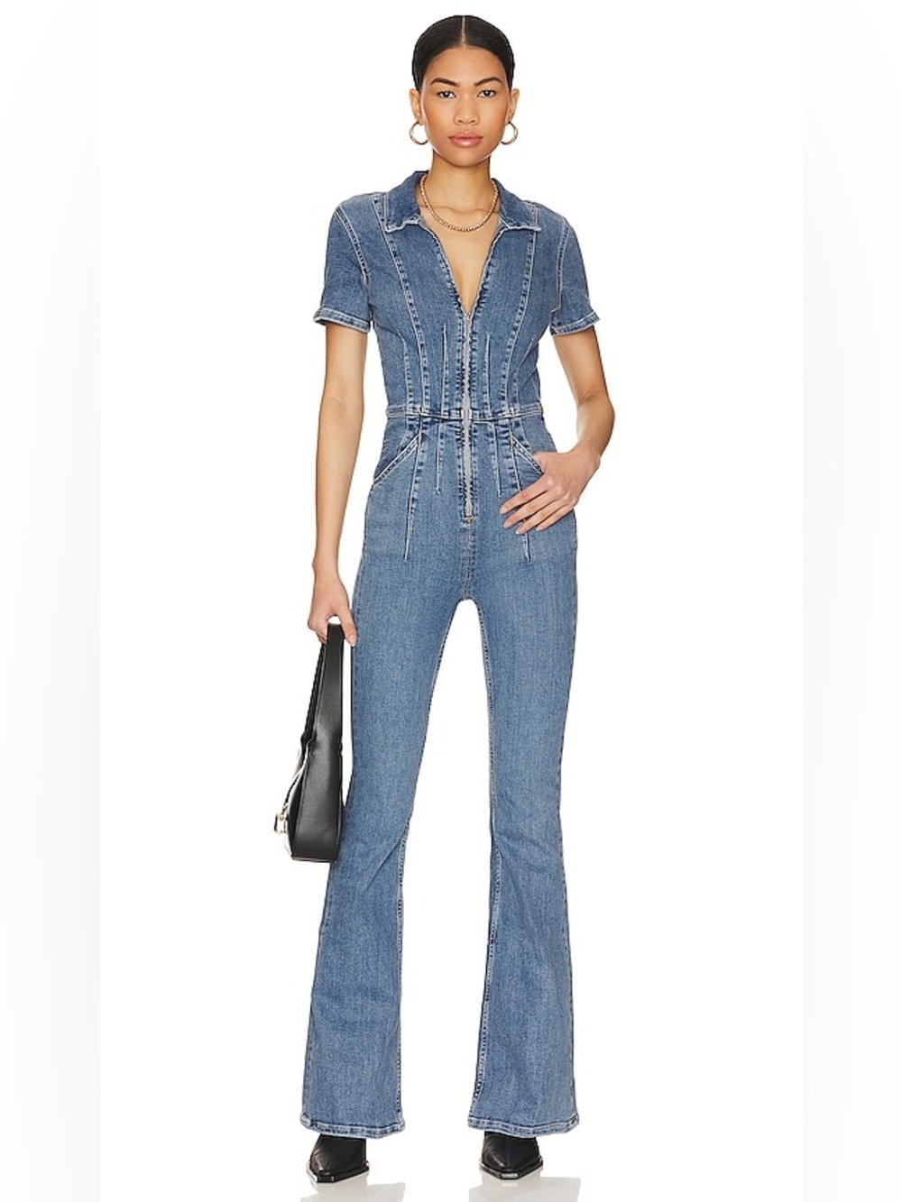 NWT We the Free Jayde Flare Jumpsuit- M